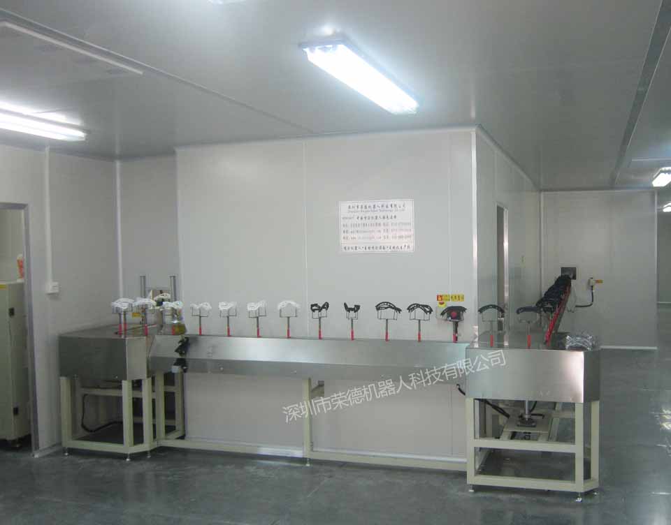 滑雪眼镜框机器人自动喷涂流水线