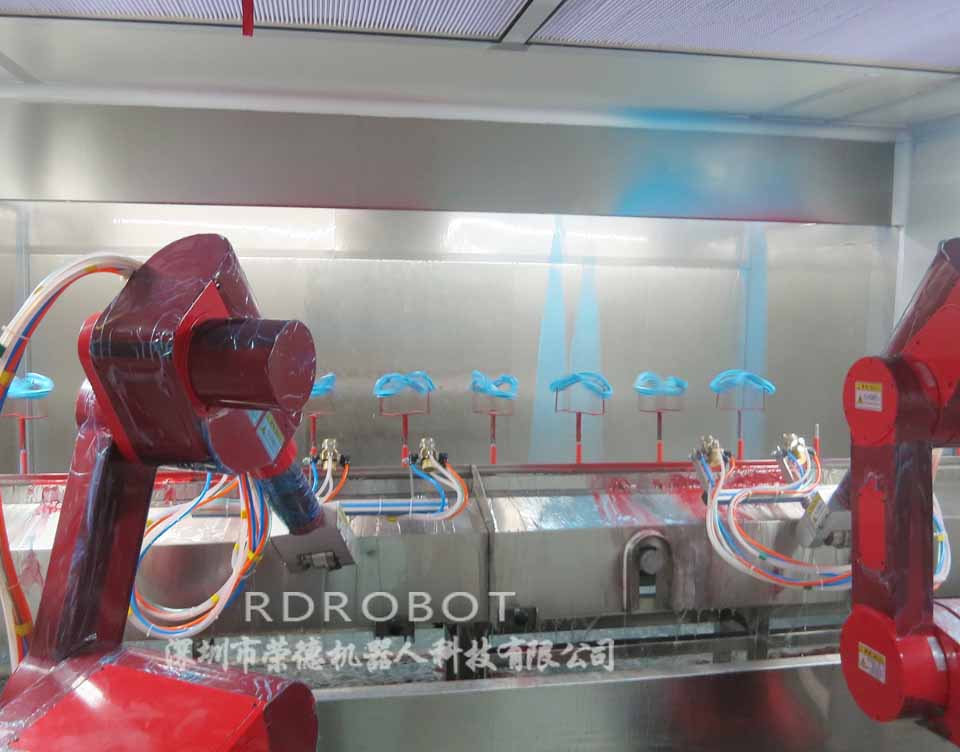 滑雪眼镜框机器人自动喷涂流水线