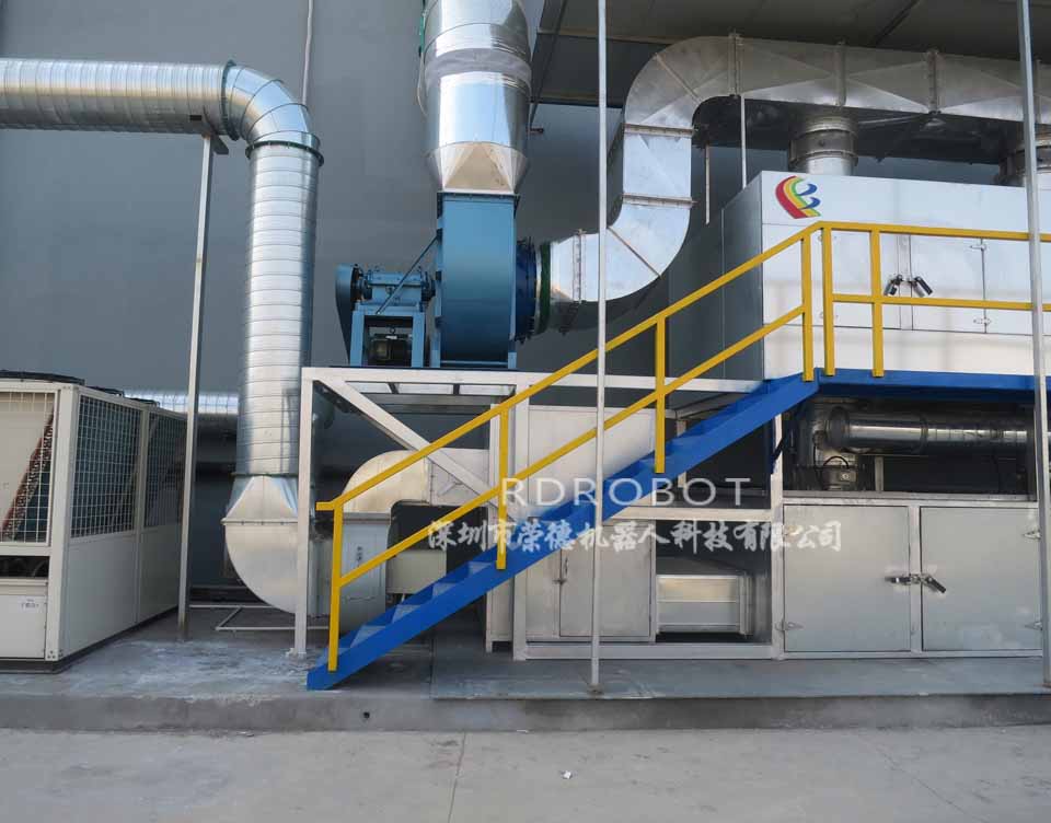 滑雪眼镜框机器人自动喷涂流水线