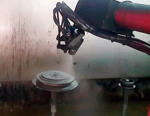 汽车制动鼓喷漆机器人